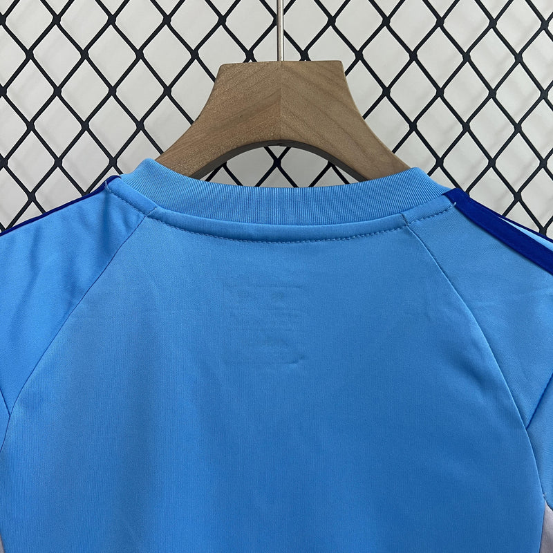 Conjunto Infantil - Real Madrid Goleiro Azul 24/25