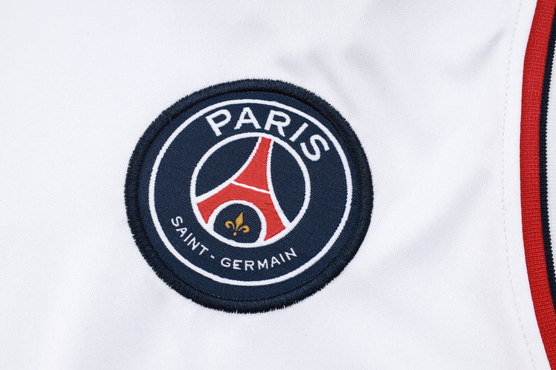 23/24 Conjunto Treino PSG - Regata Calor - Branco Jordan