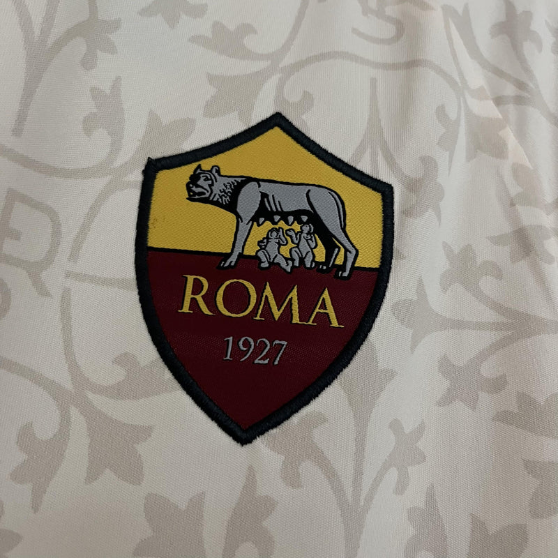 Camisa Roma 2023/24 II Away - Torcedor - Bege