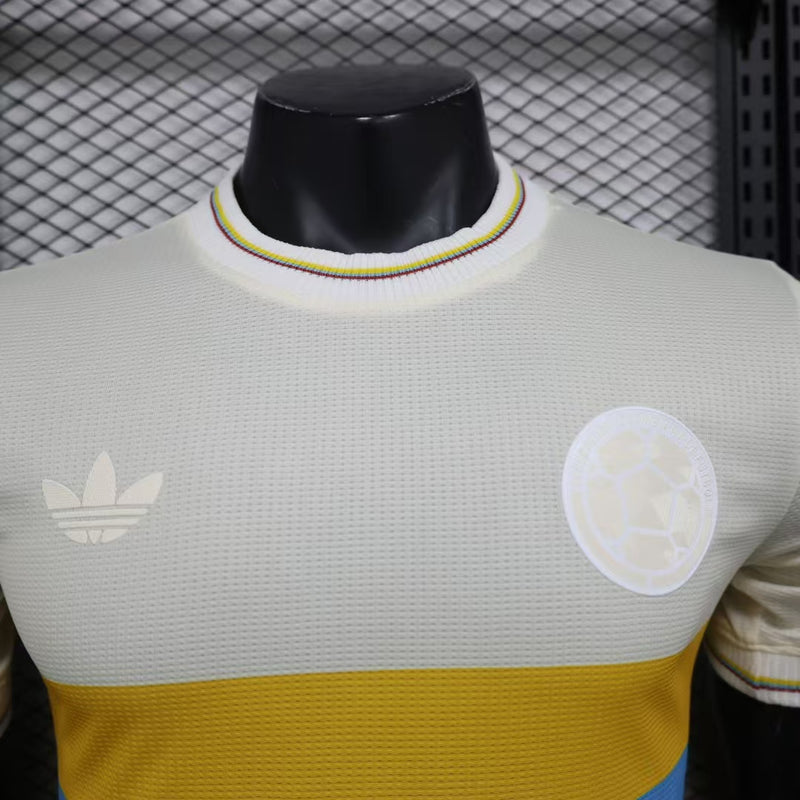 Camisa Colômbia Aniversário 100 Anos - Jogador - Branca