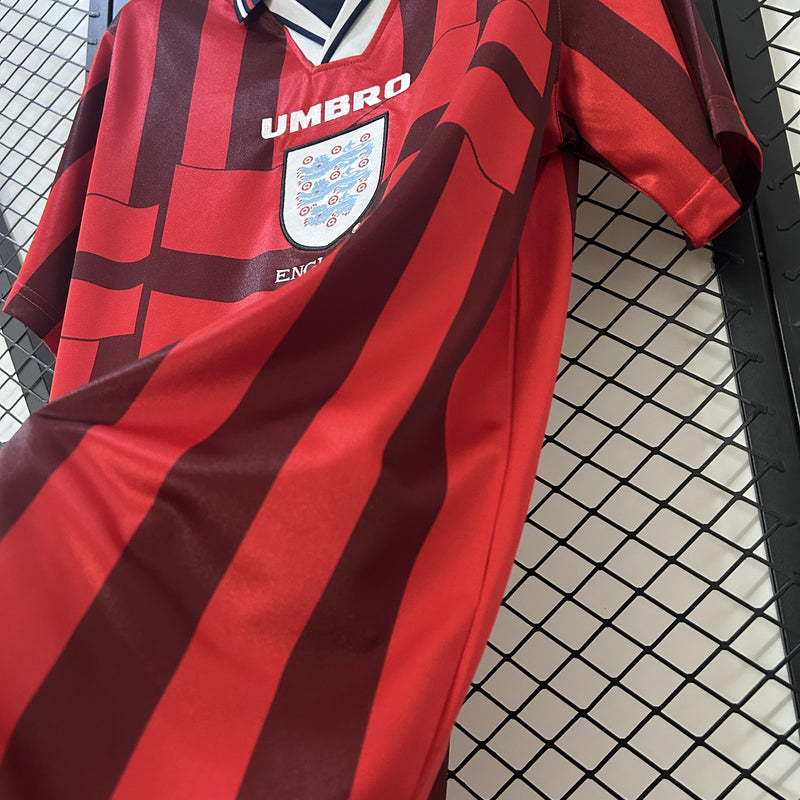 Camisa Retrô Inglaterra 1998 II Away - Vermelha - Umbro