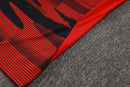 24/25 Conjunto Treino Milan - Zíper Curto - Vermelha