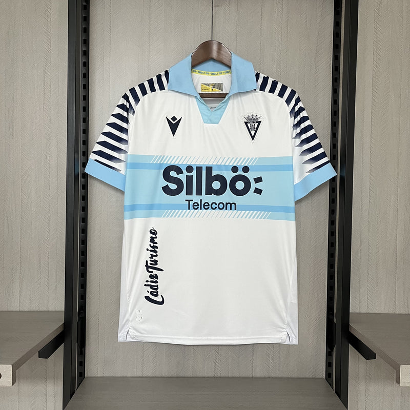 Camisa Cadiz 24/25 II Away - Torcedor - Branca