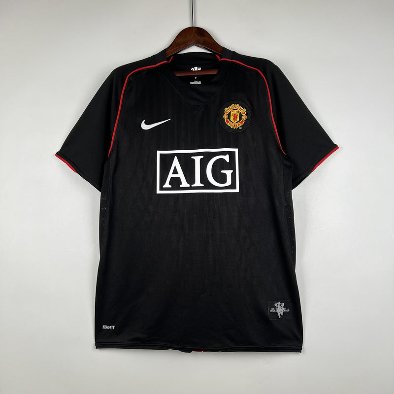 Camisa Retrô Manchester United 2007/2008 Preta - Nike