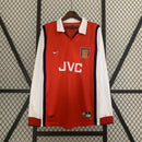 Camisa Retrô Arsenal 1998/1999 I Home - Manga Longa Nike