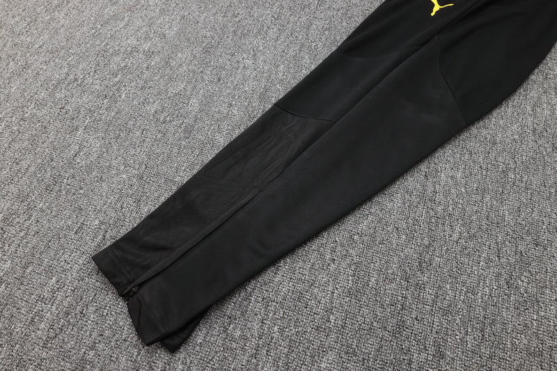 24/25 Conjunto Treino Borussia Dortmund - Frio Zíper Curto - Amarelo