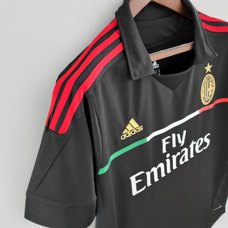 Camisa Retrô Milan 2011/2012 III Third - Preta Adidas