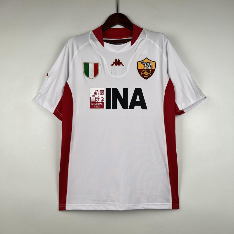 Camisa Retrô Roma 2001/2002 II Away - Branca - Kappa