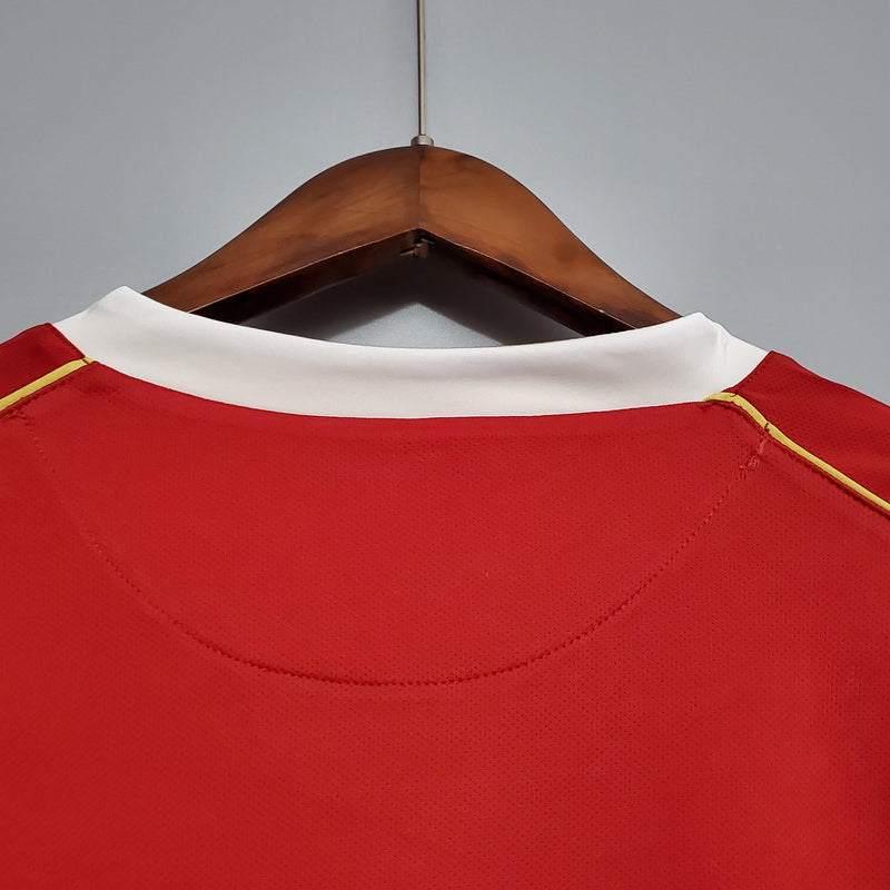 Camisa Retrô Manchester United 2006/2007 I Home - Manga Longa Nike