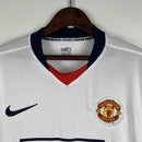 Camisa Retrô Manchester United 2007/2008 II Away - Branca Manga Longa Nike
