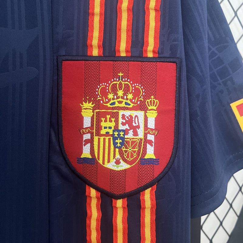 Camisa Retrô Espanha 1996 II Away - Azul
