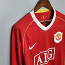 Camisa Retrô Manchester United 2006/2007 I Home - Manga Longa Nike