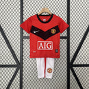 Conjunto Infantil Retrô - Manchester United 2009/10 I Home