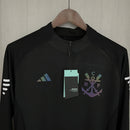 Camisa Flamengo 2023/24 III Third - Preta - Manga Longa Torcedor