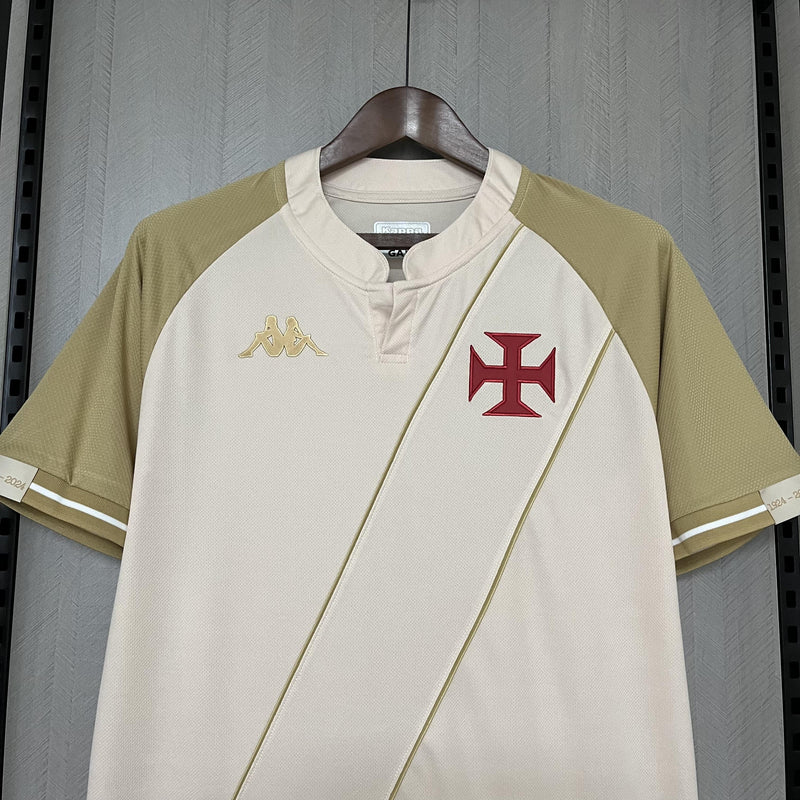 Camisa Vasco 2024/25 III Third - Torcedor - Branca e Dourada - Consciência Negra