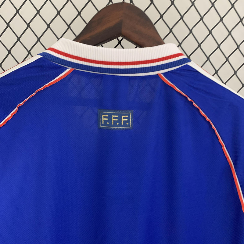 Camisa Retrô França 1998 I Home - Manga Longa - Adidas