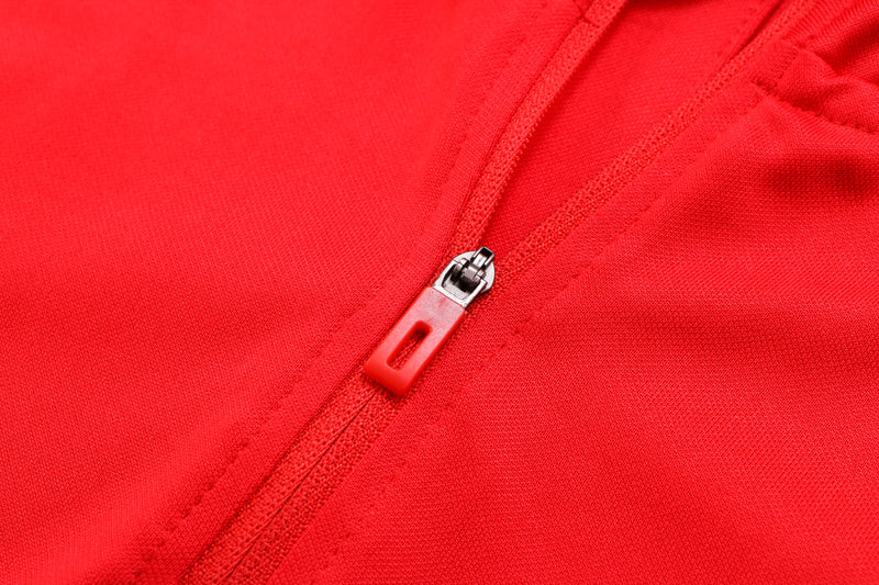 22/23 Conjunto Treino Flamengo - Frio Zíper Curto - Vermelho Amarelo