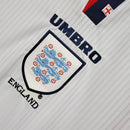 Camisa Retrô Inglaterra 1998 I Home - Manga Longa Umbro