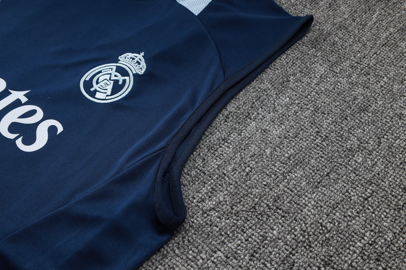 24/25 Conjunto Treino Real Madrid Regata - Azul Marinho