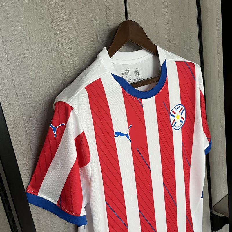 Camisa Paraguai 2024/25 I Home - Torcedor