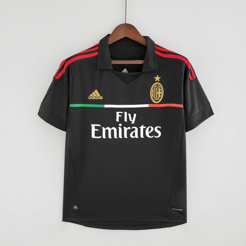 Camisa Retrô Milan 2011/2012 III Third - Preta - Adidas