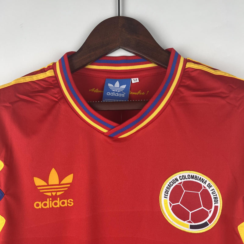 Camisa Retrô Colômbia 1990 II Away - Vermelha - Adidas
