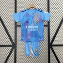 Conjunto Infantil - Real Madrid Goleiro Azul 24/25