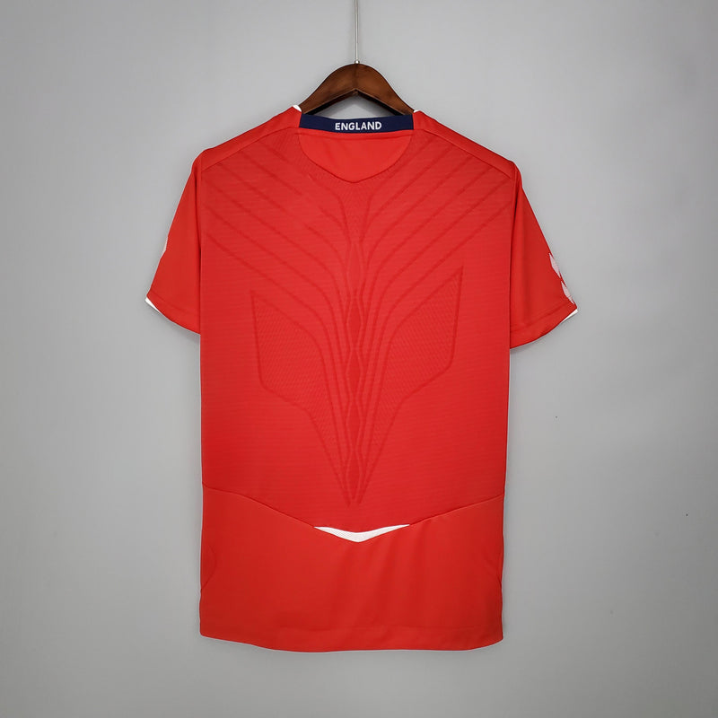 Camisa Retrô Inglaterra 2008/2010 II Away - Vermelha