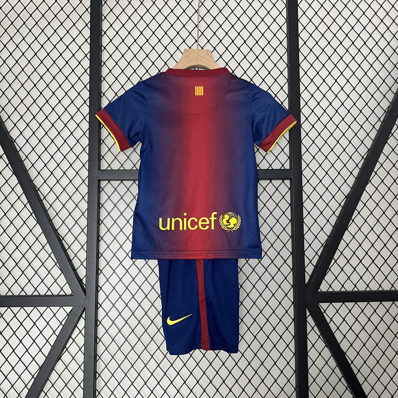 Conjunto Infantil Retrô - Barcelona 2012/13 I Home