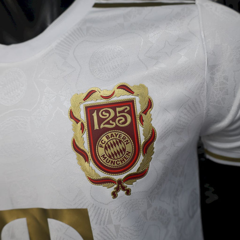Camisa Bayern de Munique Aniversário 125 Anos 24/25 Branca - Jogador