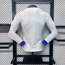 Camisa França 2024/25 II Away - Jogador Manga Longa Branca