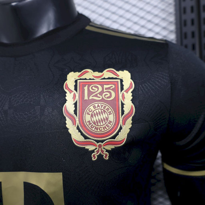 Camisa Bayern de Munique Aniversário 125 Anos 24/25 Preta - Jogador