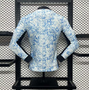 Camisa Portugal 2024/25 Euro II Away - Jogador Manga Longa - Azul