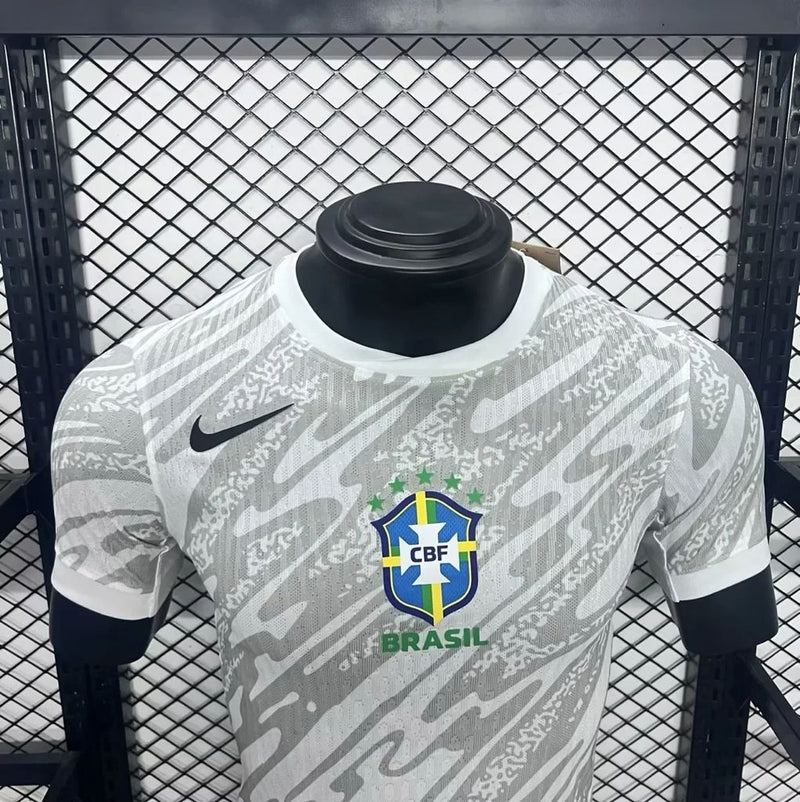 Camisa Brasil 2024/25 Goleiro Branca - Jogador
