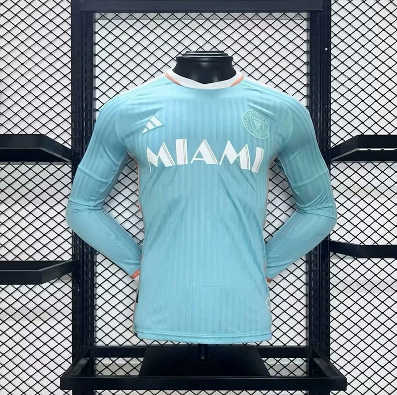 Camisa Inter Miami 2024/2025 III Azul - Manga Longa Jogador