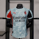 Camisa Milan 2025/2026 Goleiro Azul - Jogador