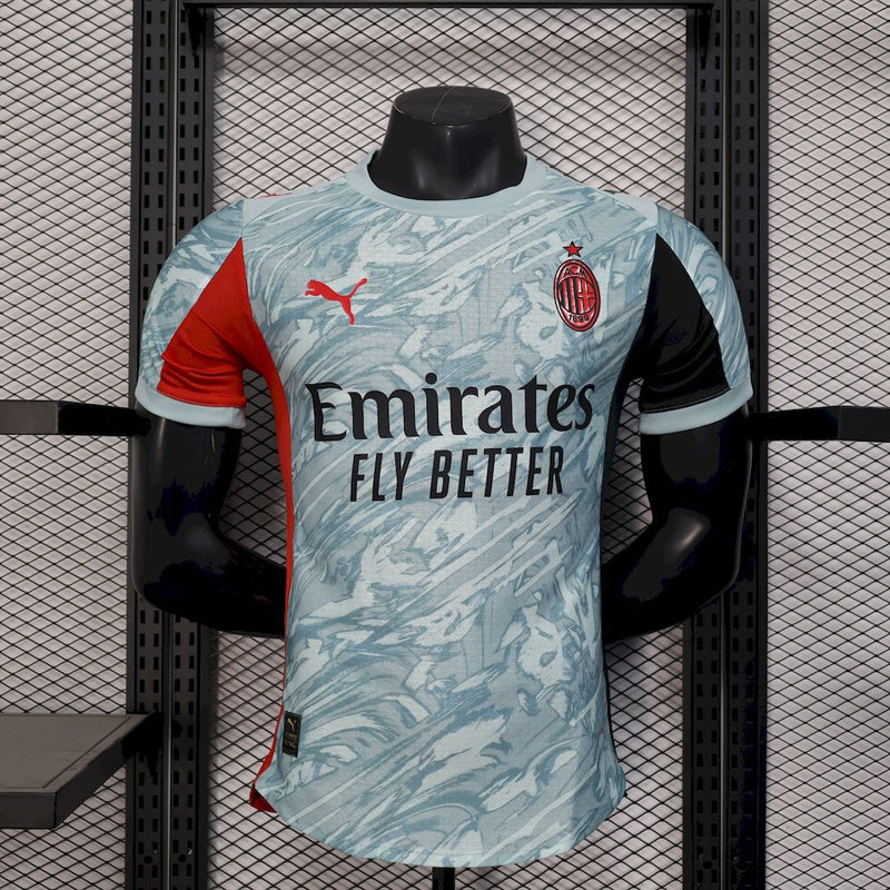 Camisa Milan 2025/2026 Goleiro Azul - Jogador