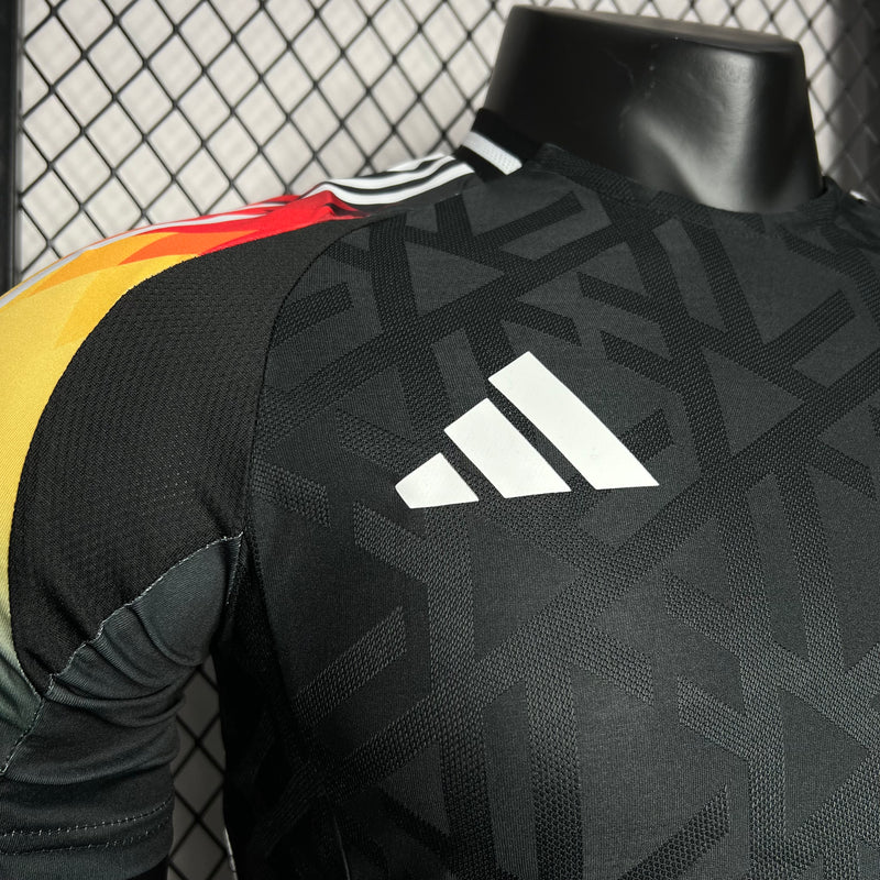 Camisa Alemanha 2024/25 Euro Pré-Jogo - Jogador - Preta