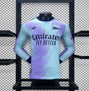 Camisa Arsenal 2024/2025 III Third - Azul Roxo - Manga Longa Jogador