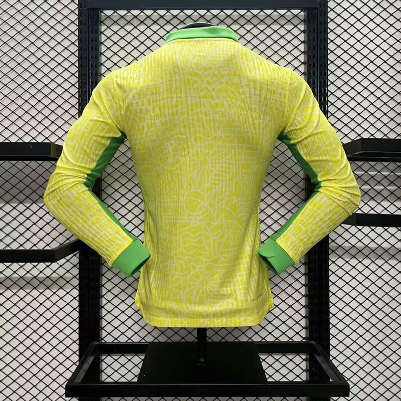 Camisa Brasil 2024/25 I Home - Jogador Manga Longa