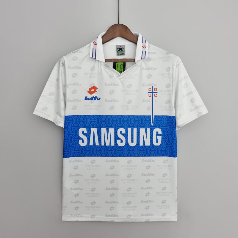 Camisa Retrô Universidad Católica 1996 III Third - Branca - Lotto