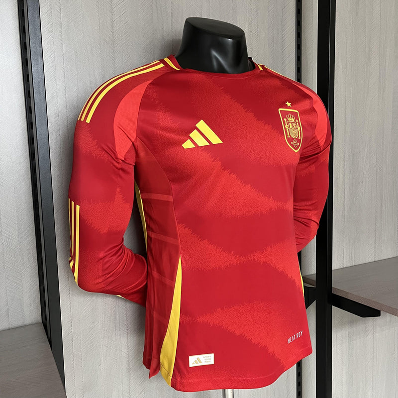 Camisa Espanha 2024/25 I Home - Jogador Manga Longa