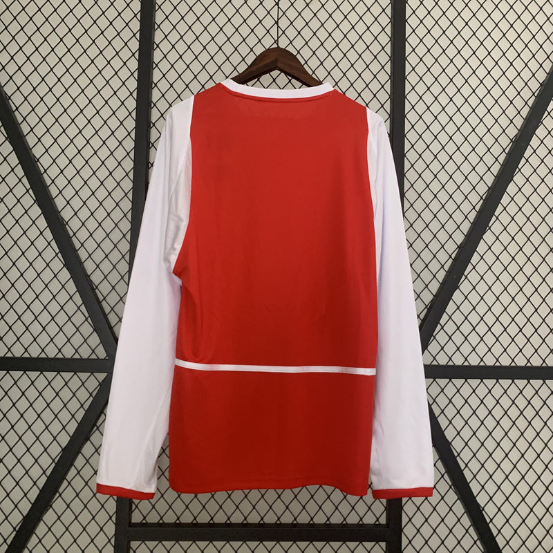 Camisa Retrô Arsenal 2002/2004 I Home - Manga Longa Nike