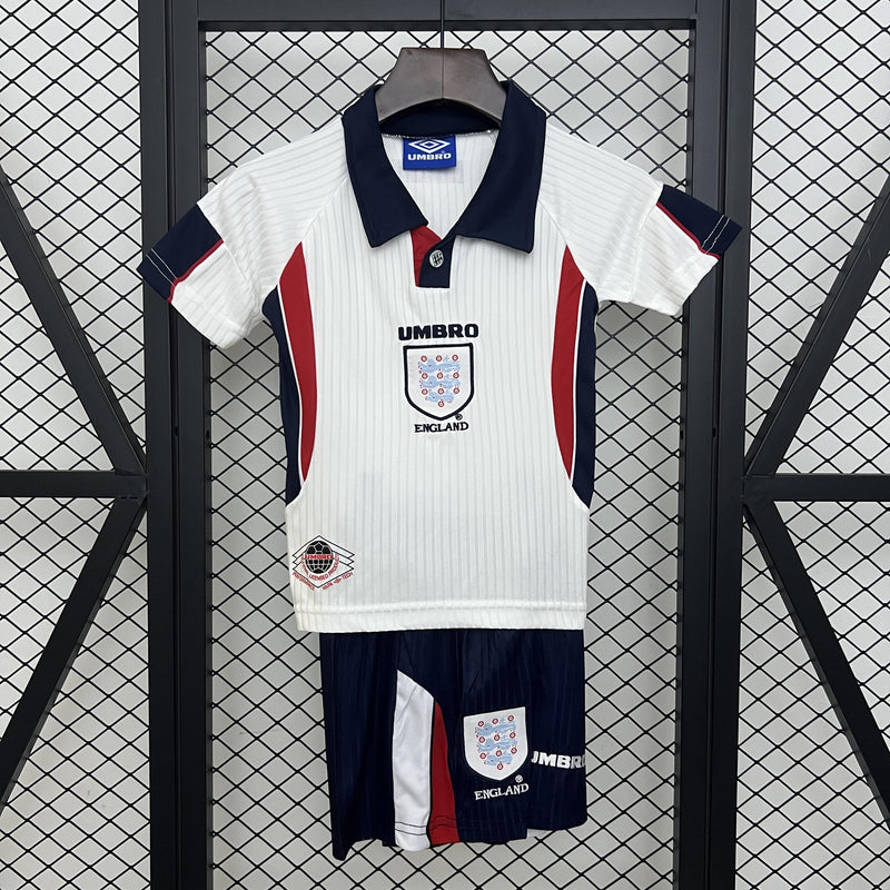 Conjunto Infantil Retrô - Inglaterra 1998 I Home