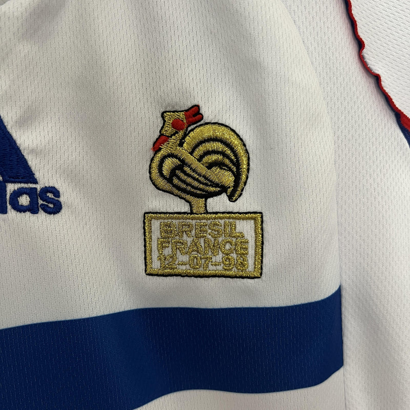 Conjunto Infantil Retrô - Fiorentina 1998 II Away - Branca