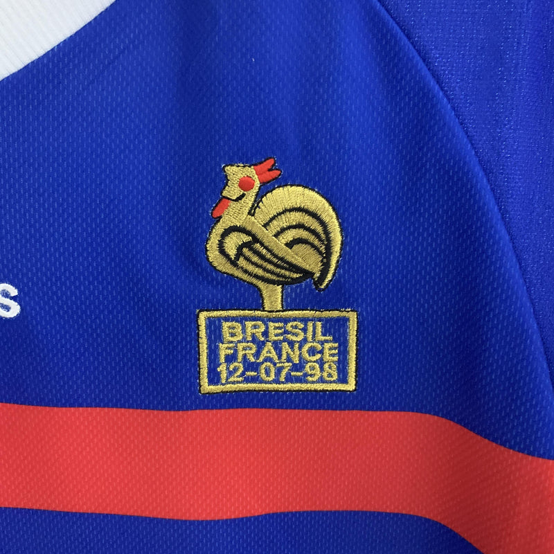 Camisa Retrô França 1998 I Home - Manga Longa - Adidas