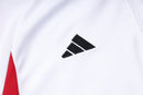 23/24 Conjunto Treino Flamengo - Frio Zíper Curto - Branco