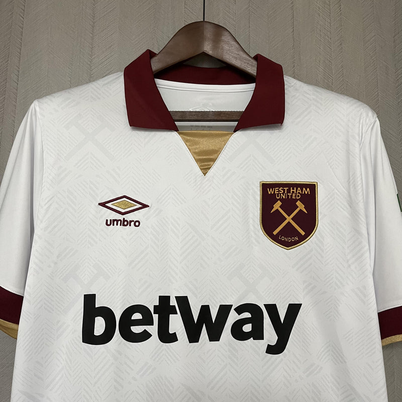 Camisa West Ham 2024/25 III Third - Torcedor - Branca