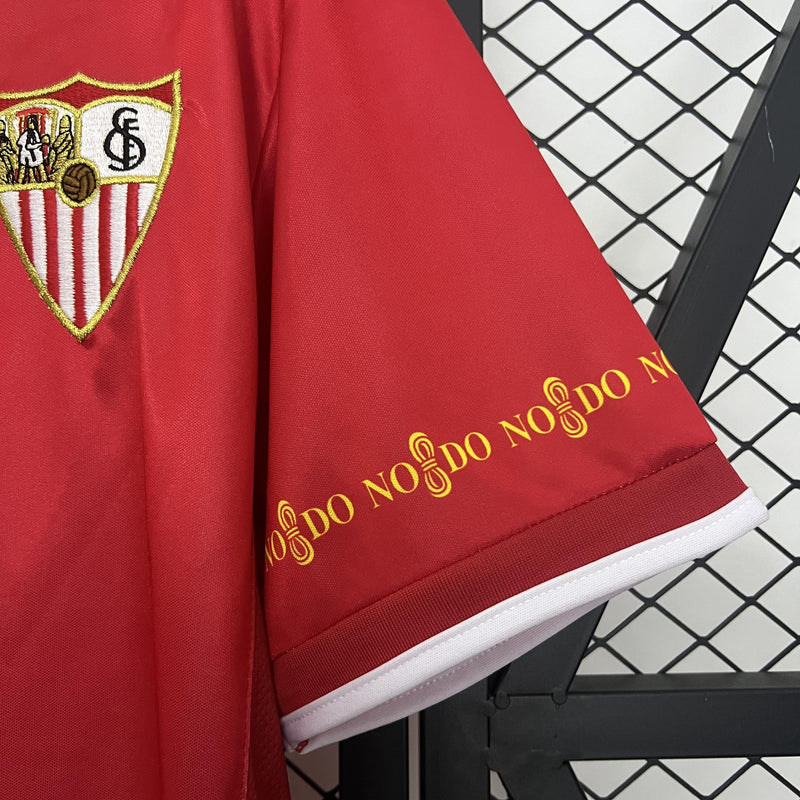Camisa Retrô Sevilla 2003/2004 II Away - Vermelha - Joma
