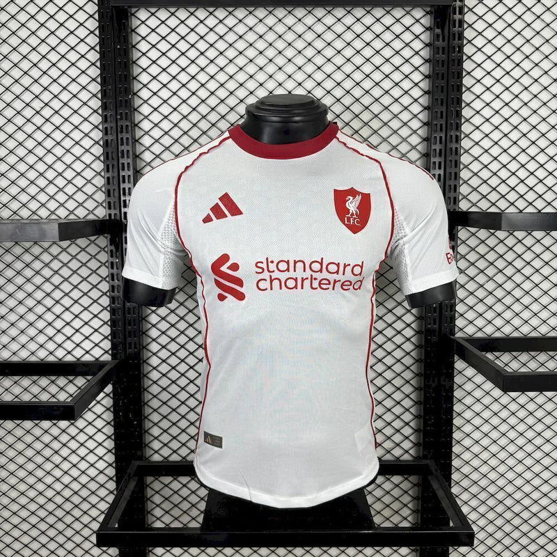 Camisa Liverpool 2025/2026 II Away - Jogador - Branca